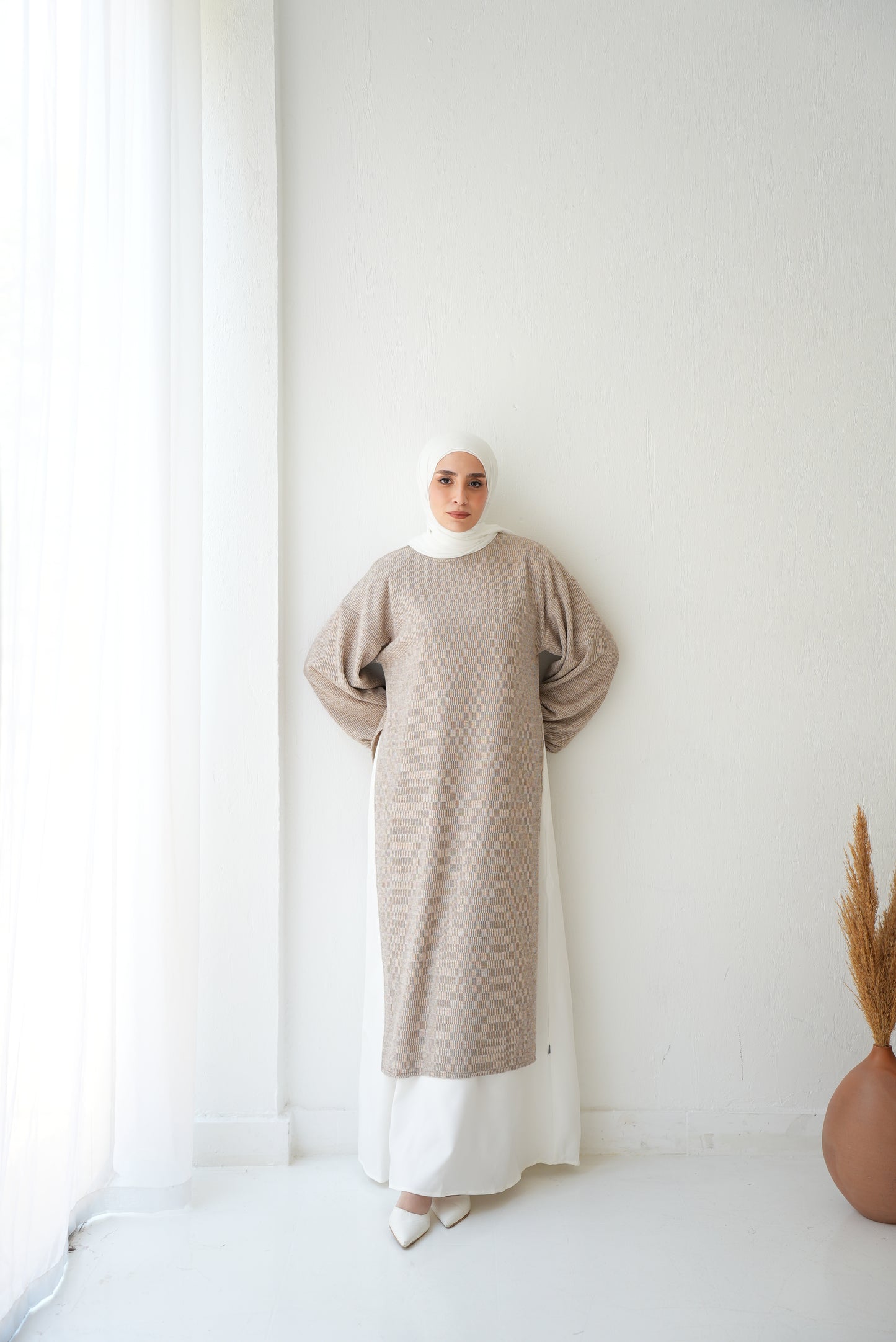 Soft Wool Tunic Code fw500 beige