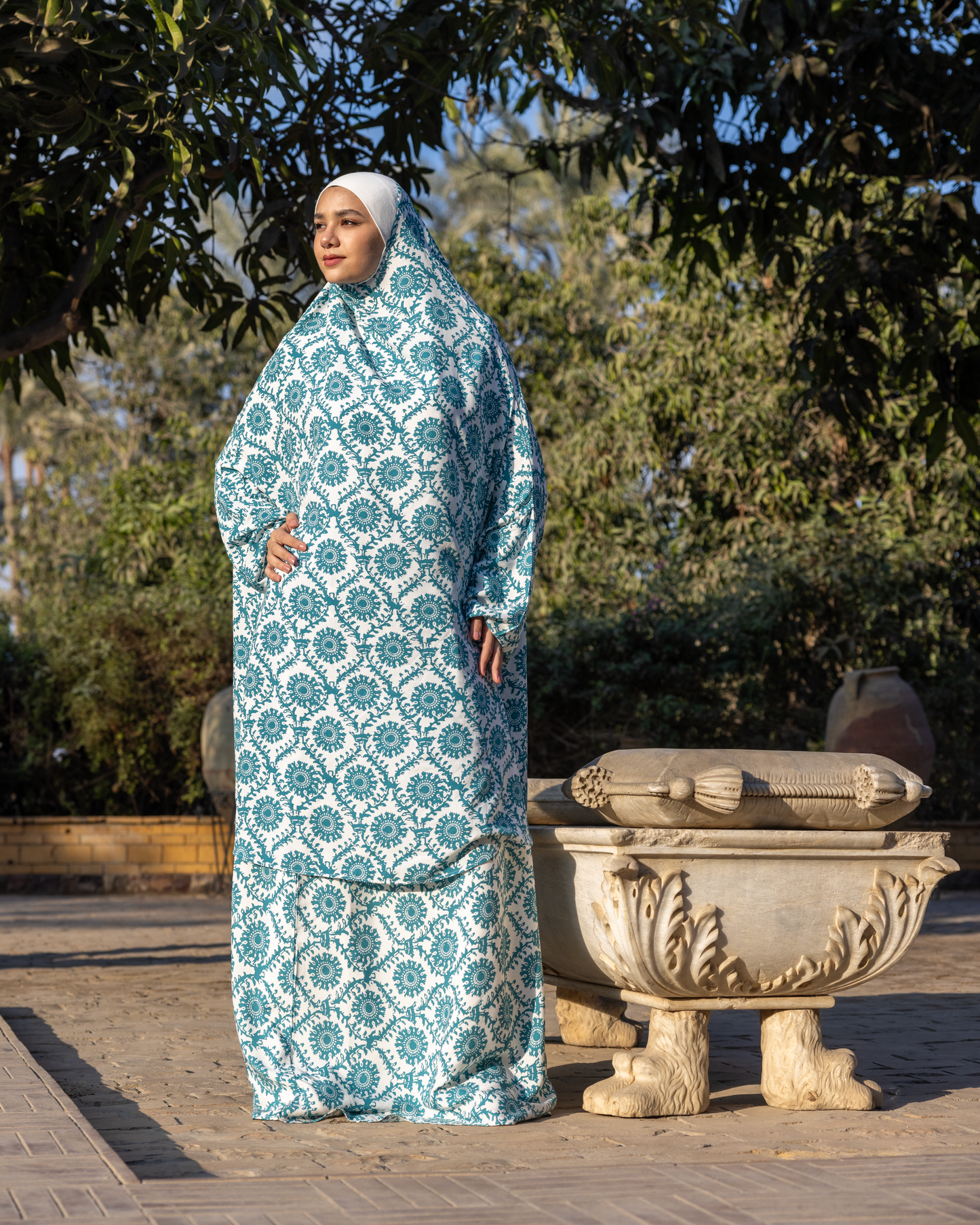 Cotton Viscose Prayer Wear Set Code 444