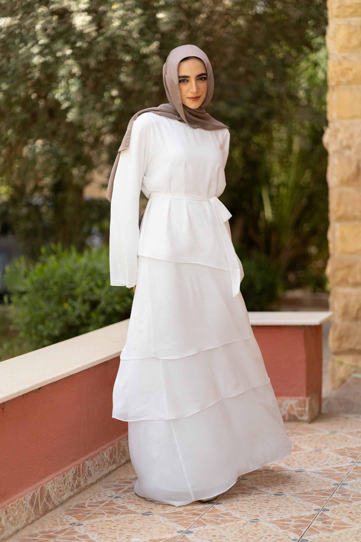 Flora Ruffles dress Code 15 white