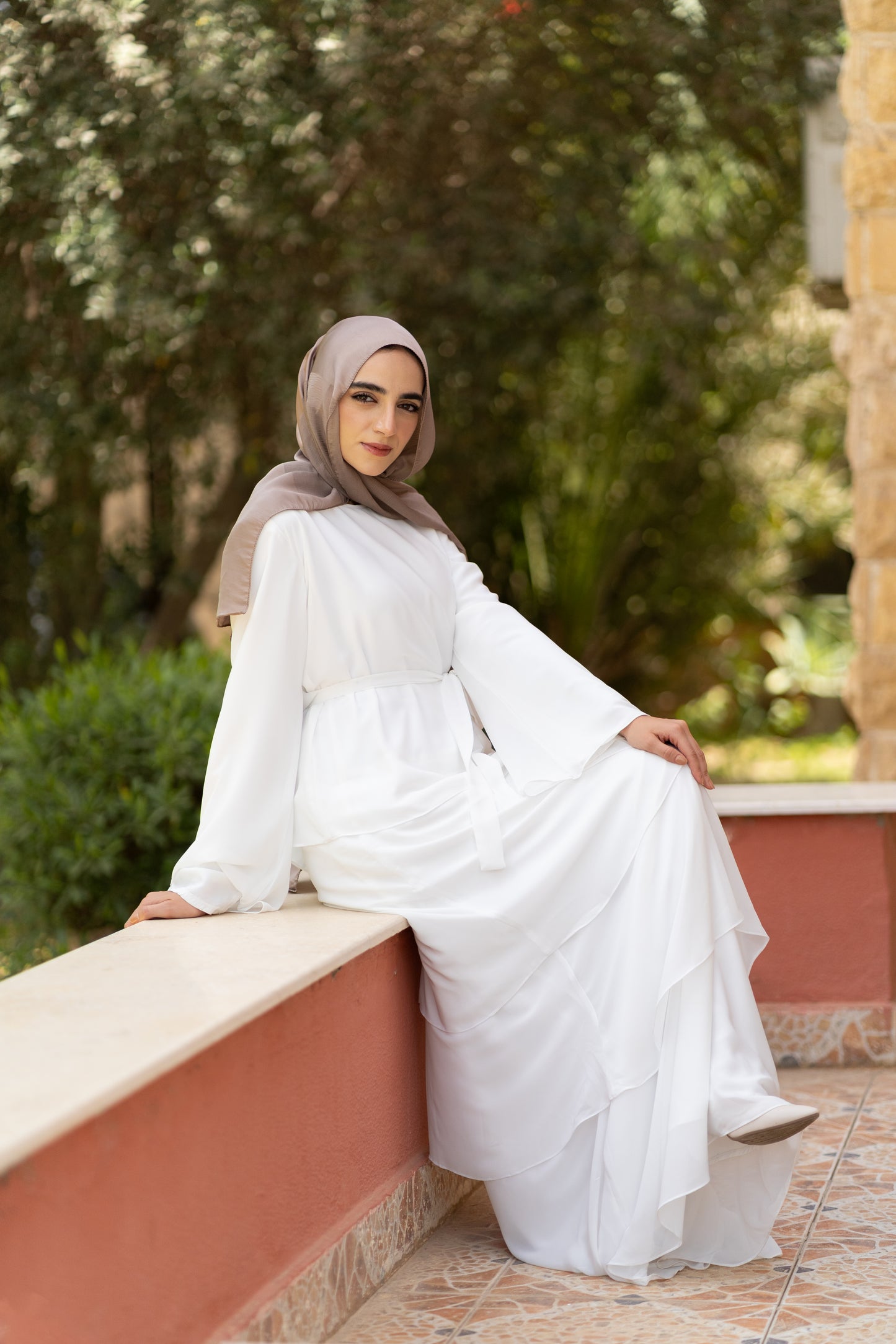 Flora Ruffles dress Code 15 white