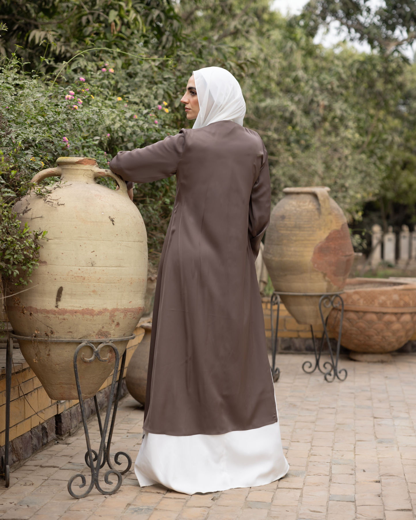 Silk long Blouse Code 82 cafe
