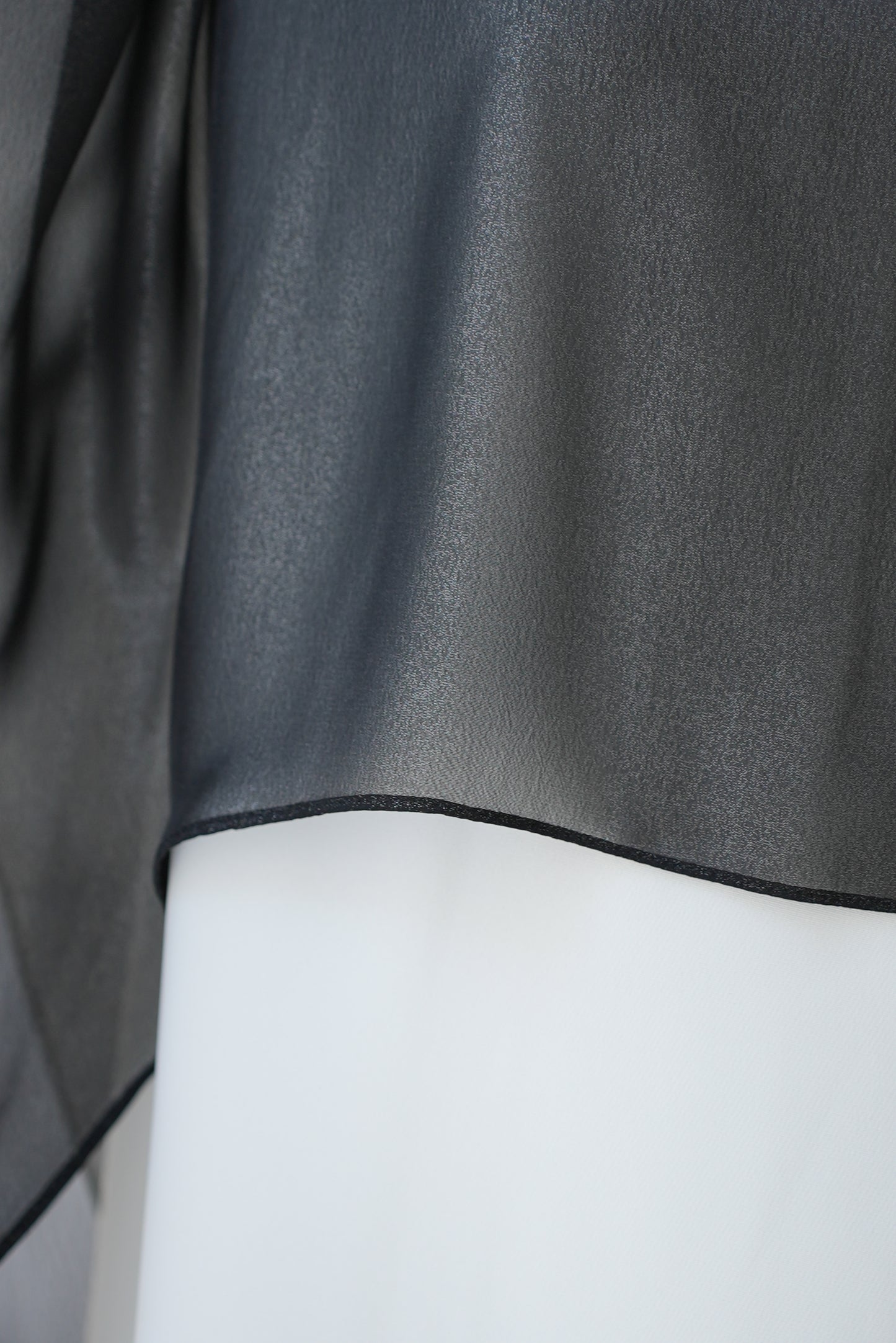 Elegant  chiffon cape in black shimmer Code 2b