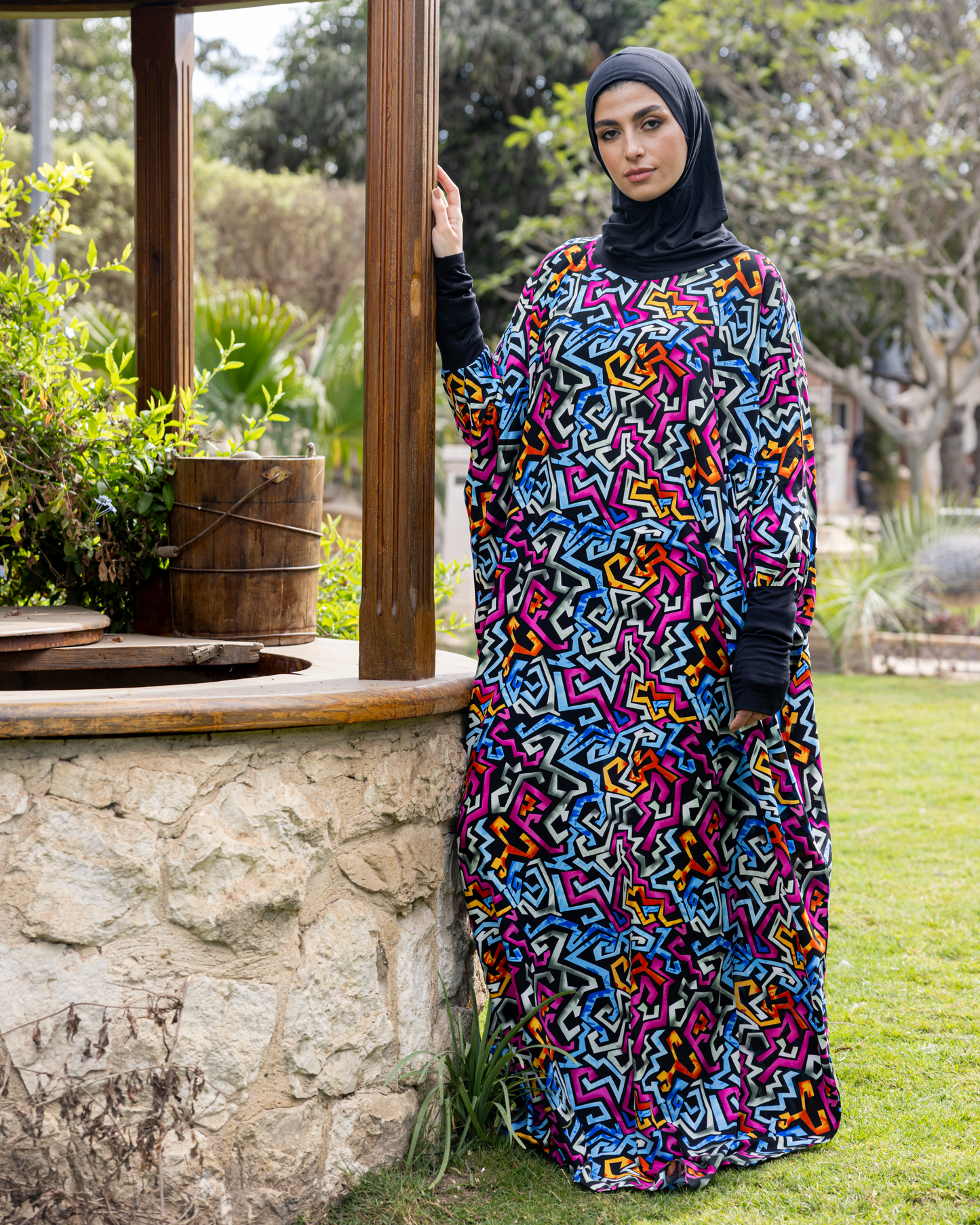 Cotton viscose esdal with cotton head Code 333