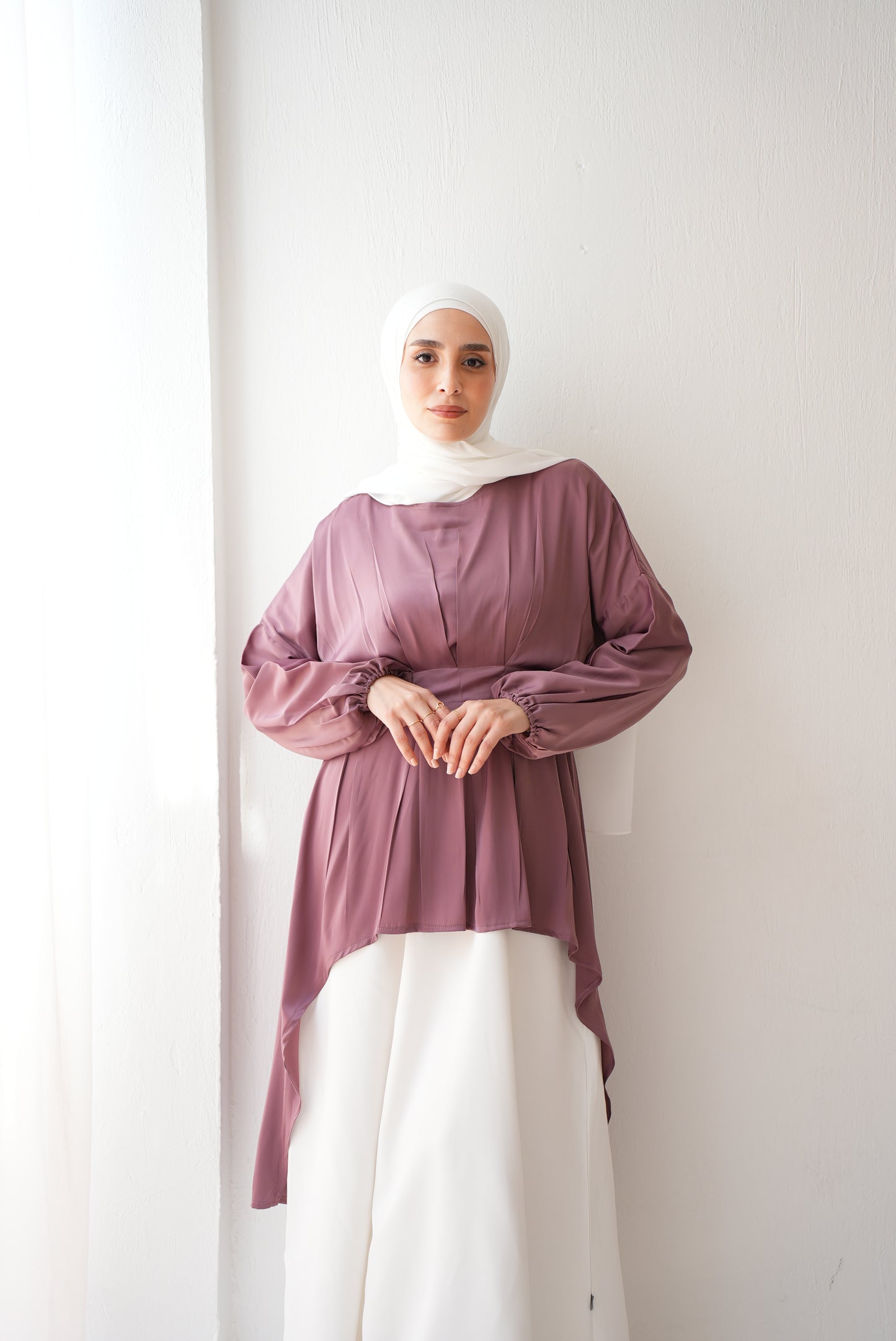 Feminine Silk Blouse Code 407 Cashmere