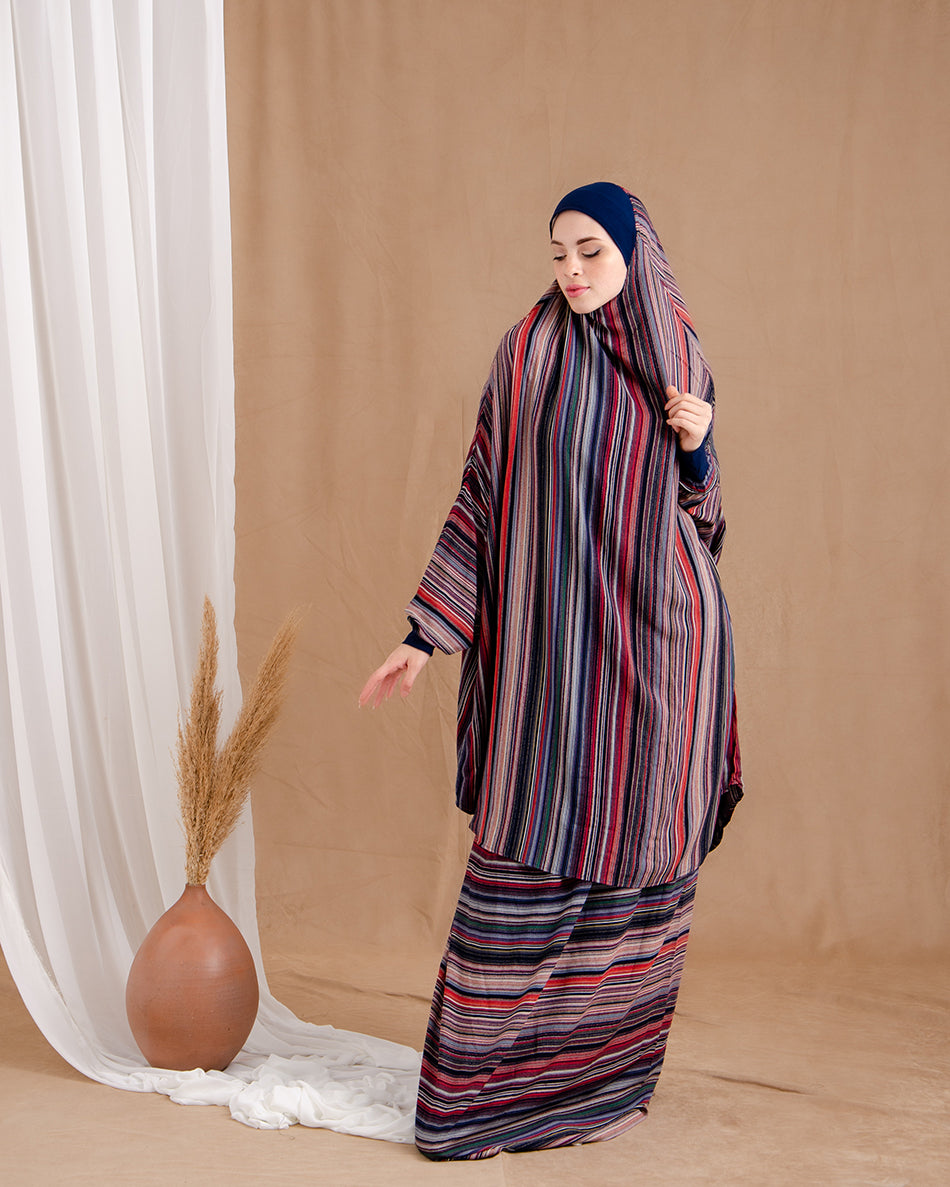 Cotton Viscose 2 Pieces Prayer Set code 444