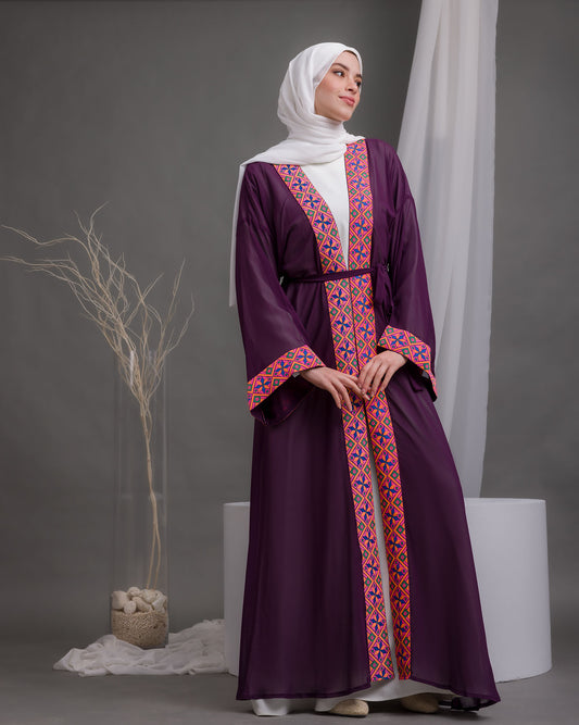 Free Size Chiffon Cape Purple