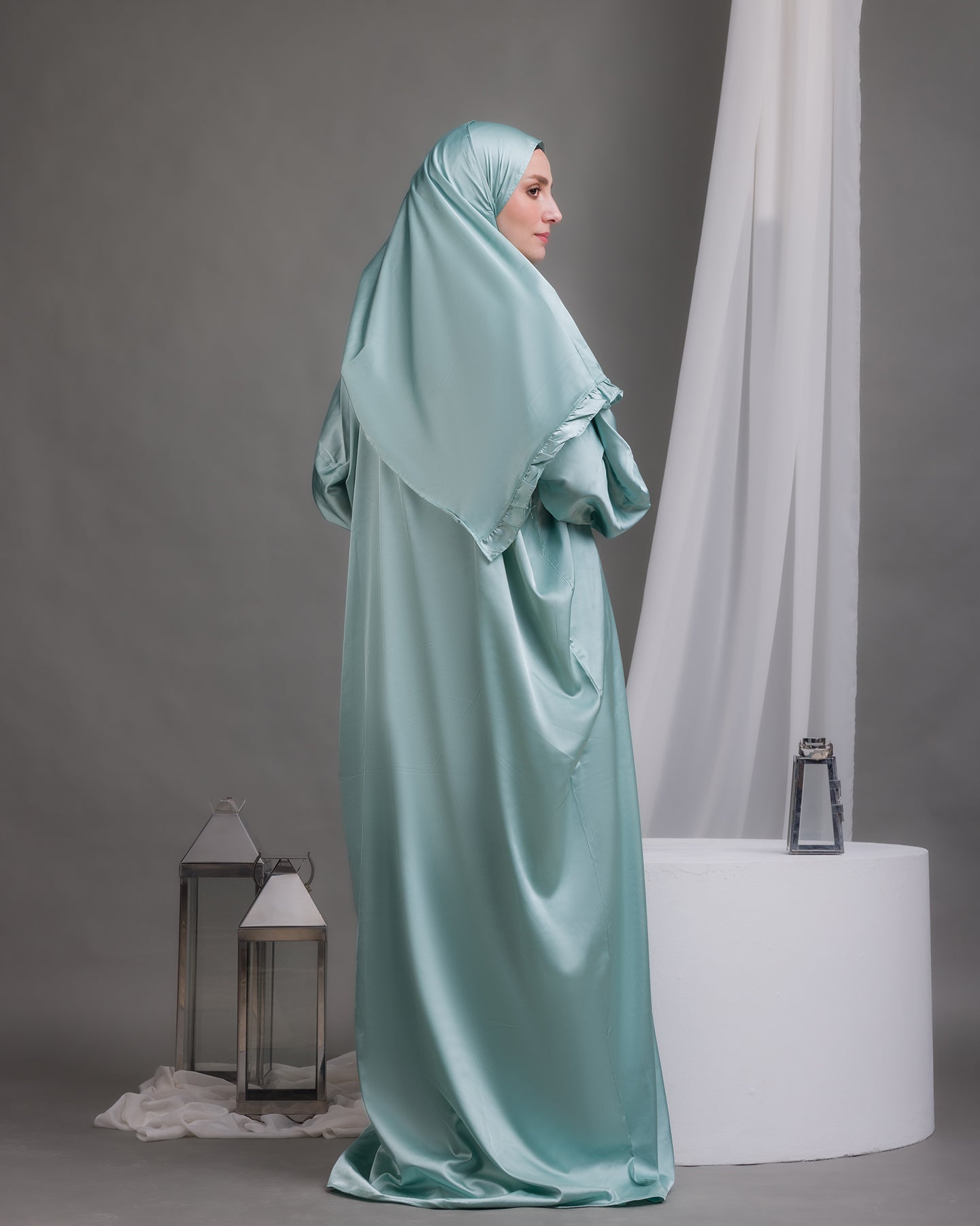 Satin Prayer Wear Mint