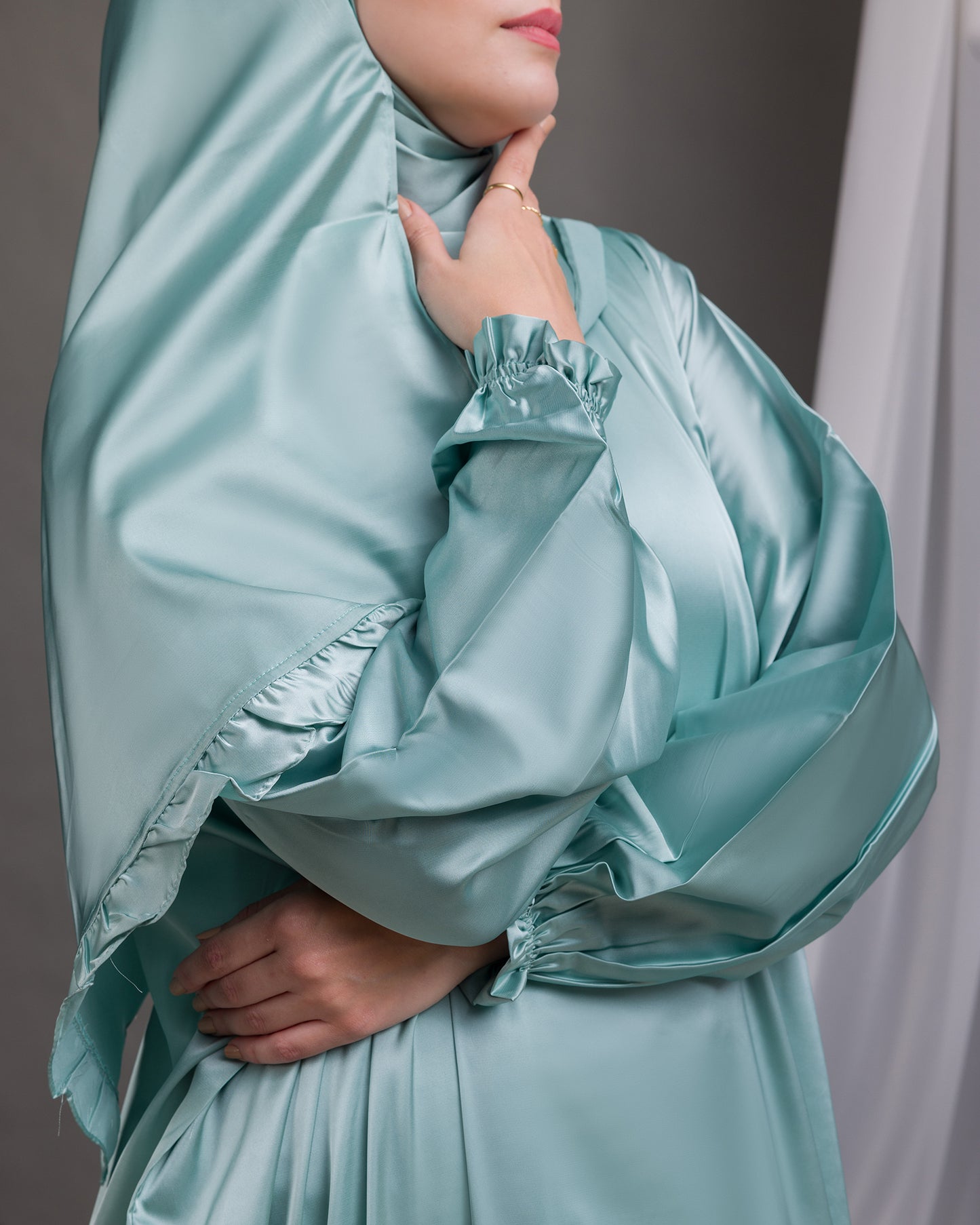 Satin Prayer Wear Mint