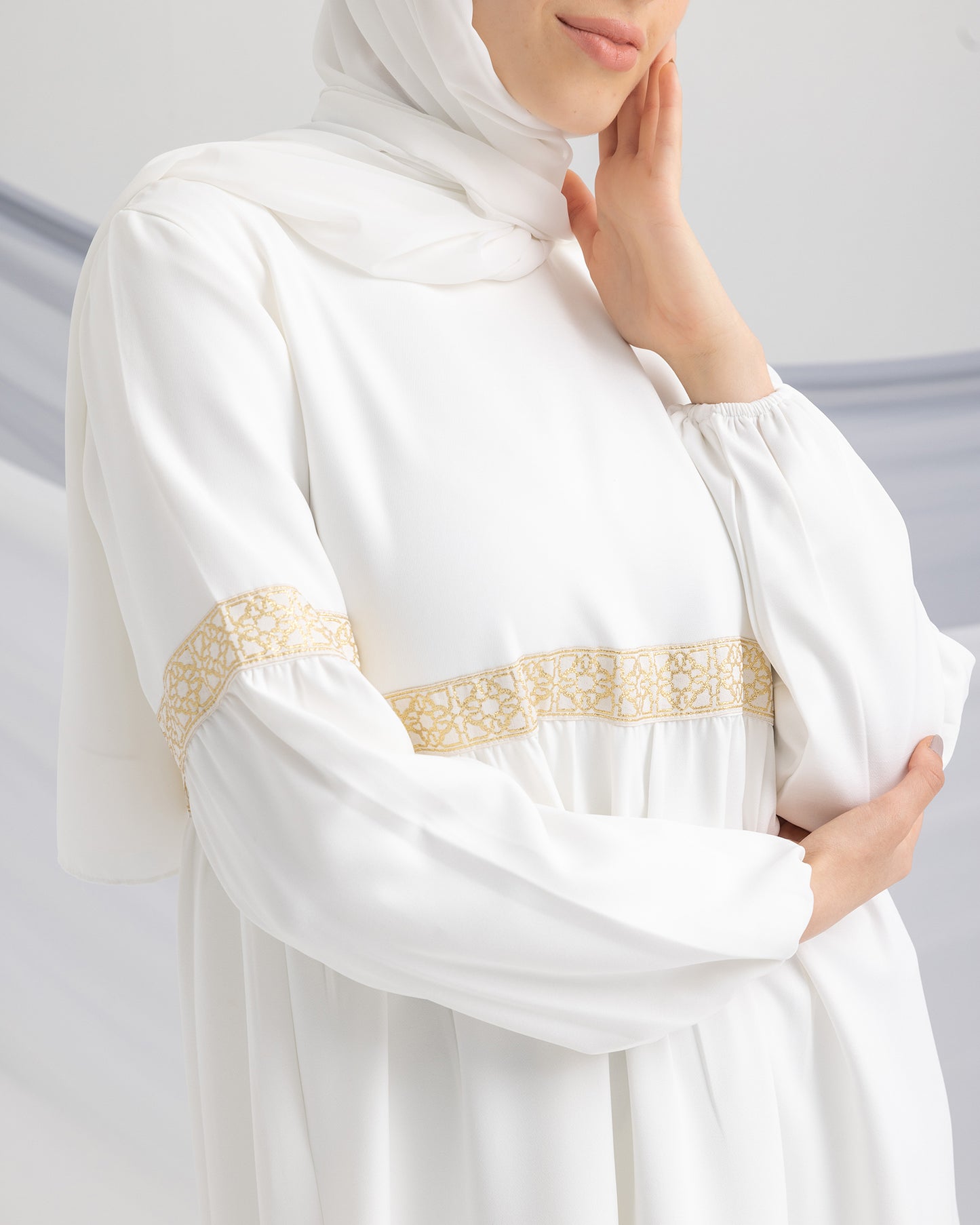 Offwhite Abaya