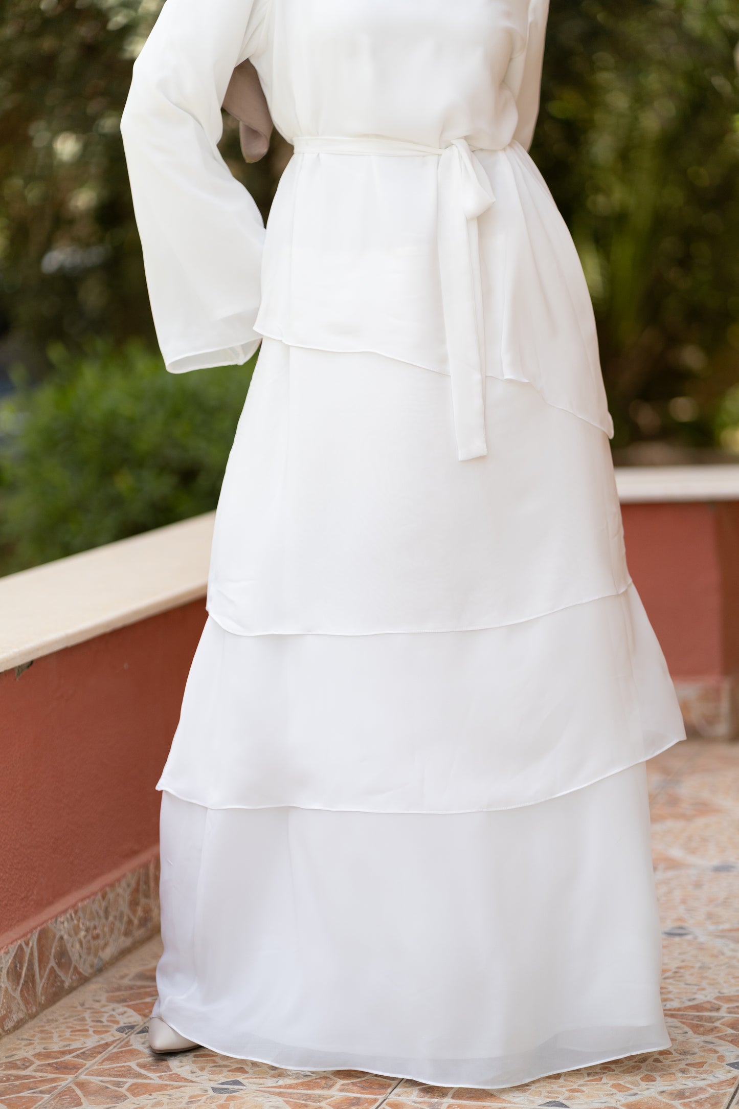 Flora Ruffles dress Code 15 white