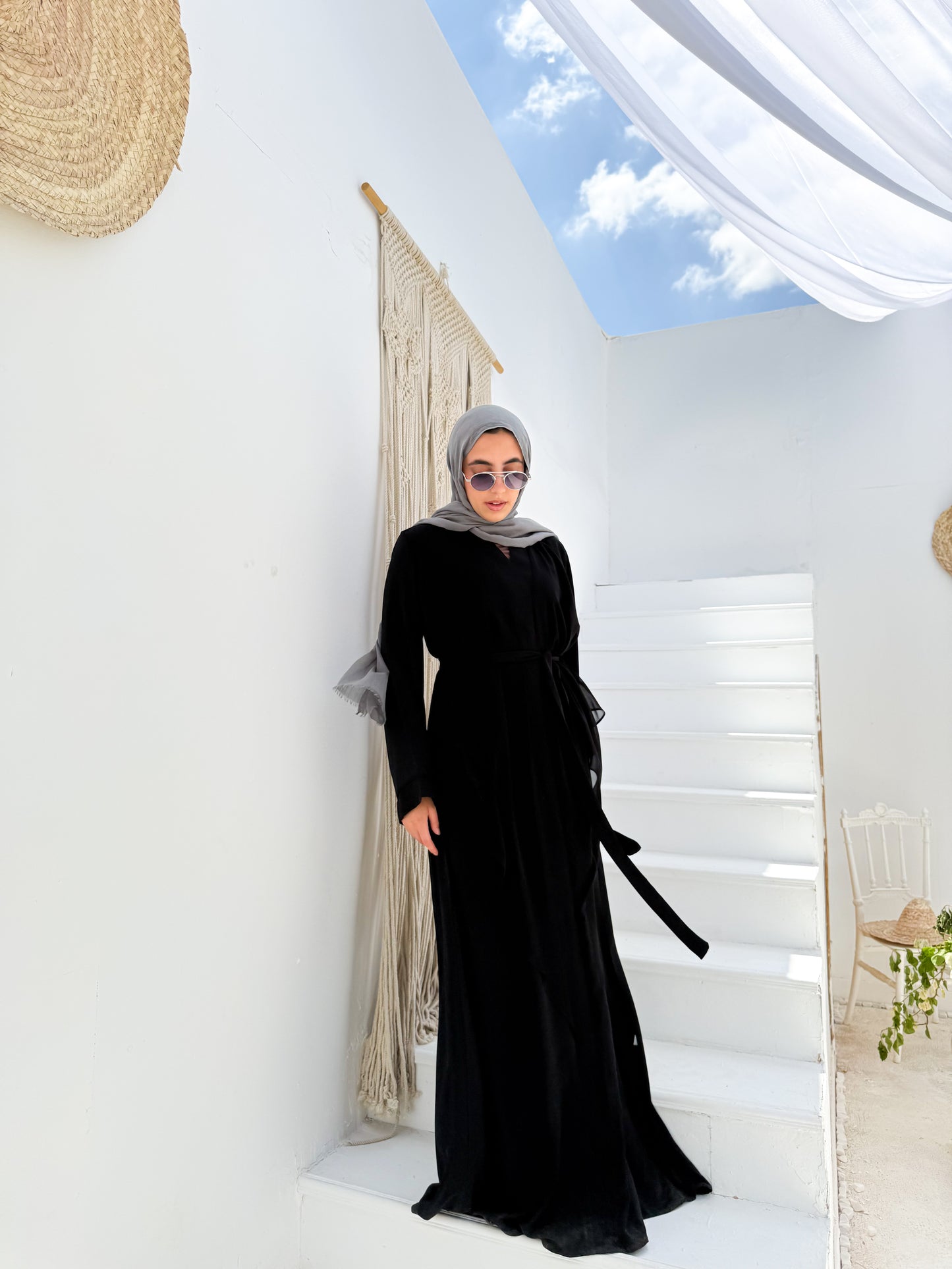 Drapped Front Abaya C32