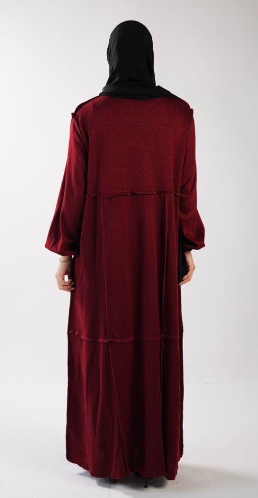 Elara knit Burgundy Dress Fwc703