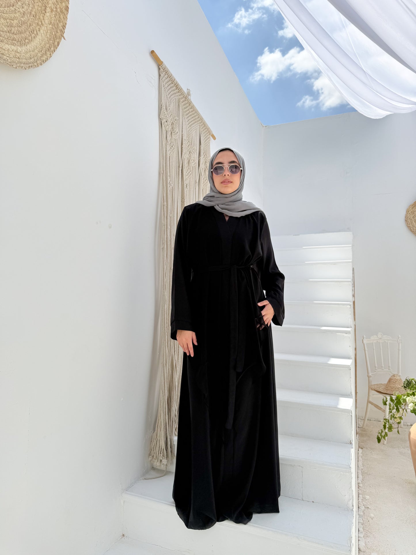 Drapped Front Abaya C32
