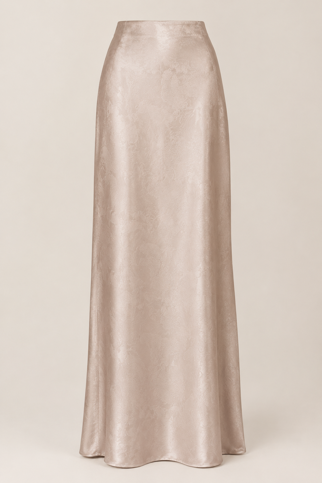 Gold Satin  Maxi Skirt C1190
