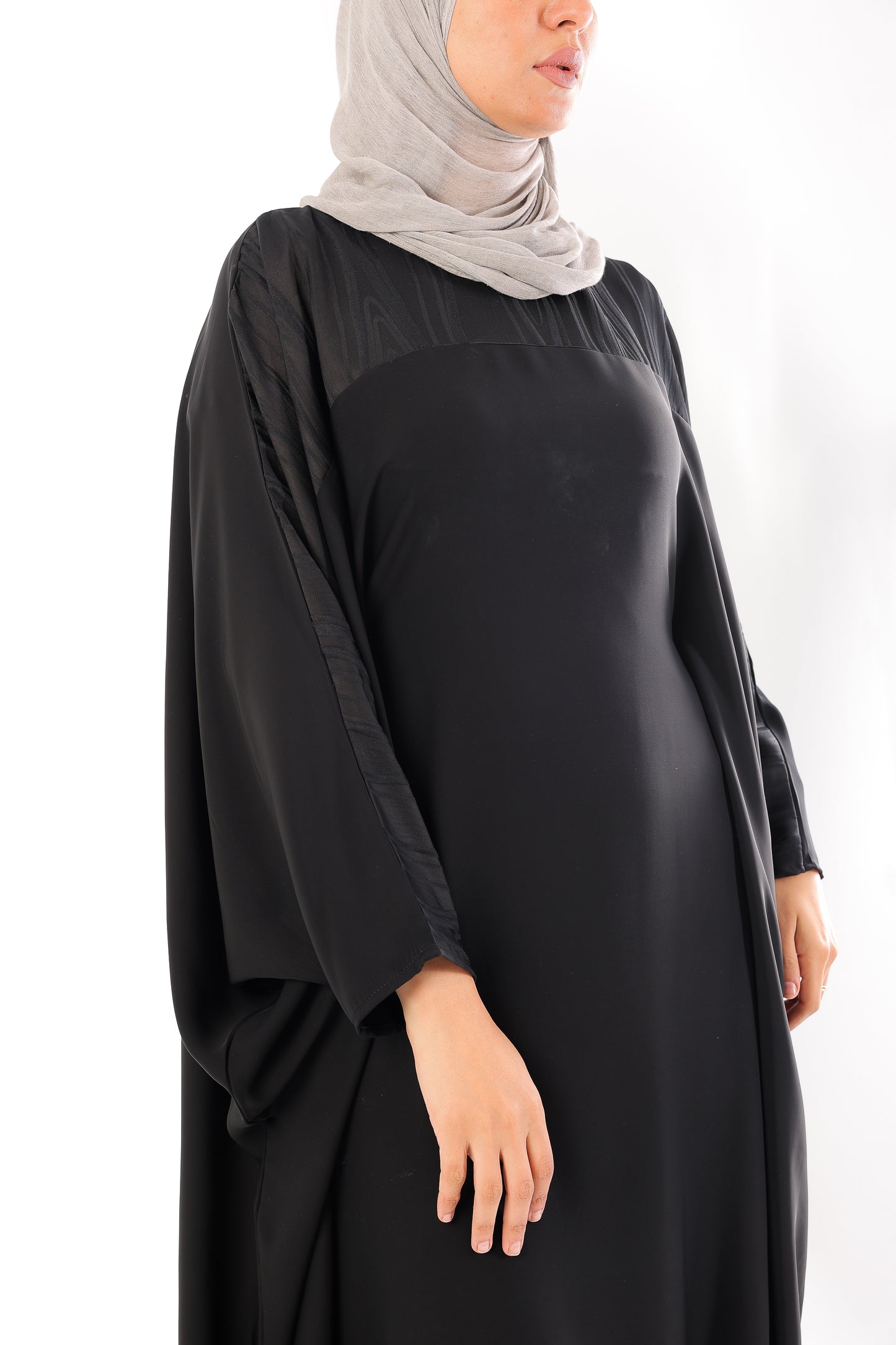 Free Size Silk Abaya. Code 51B