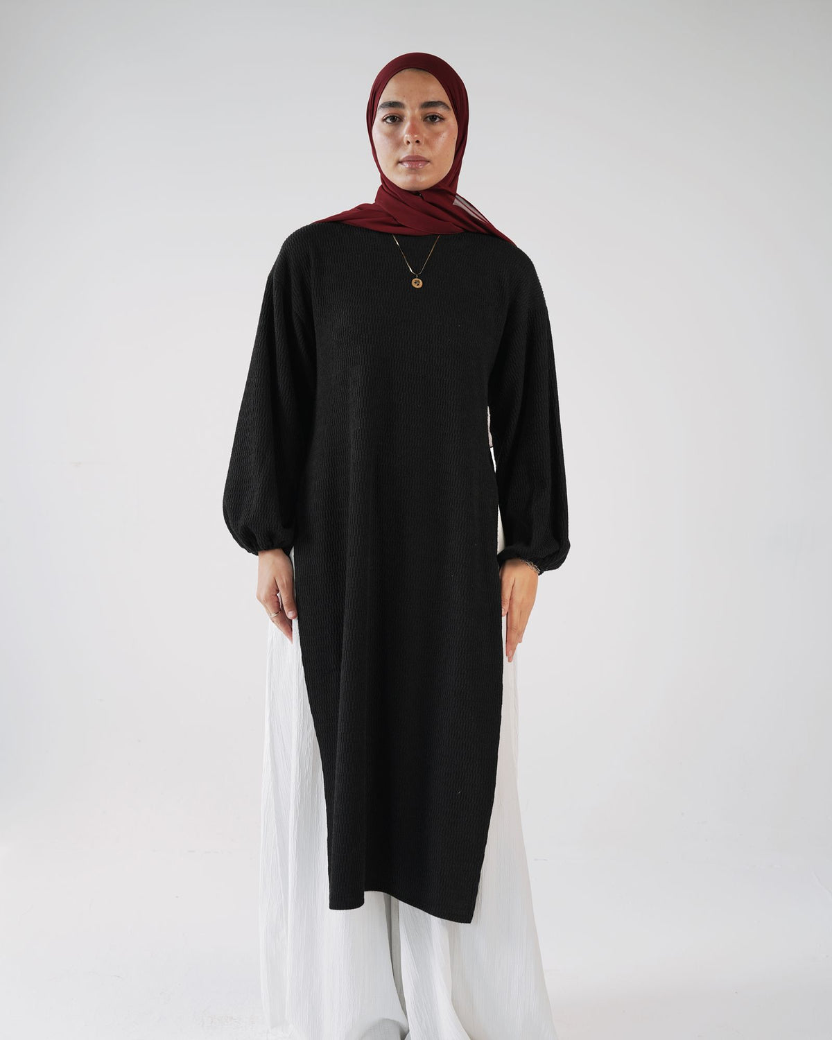 Tweed Bouclé Tunic Fwc500 Black