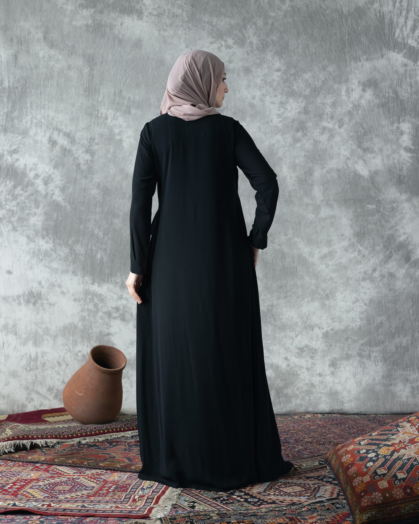 Code 933 Wrap Crepe Abaya