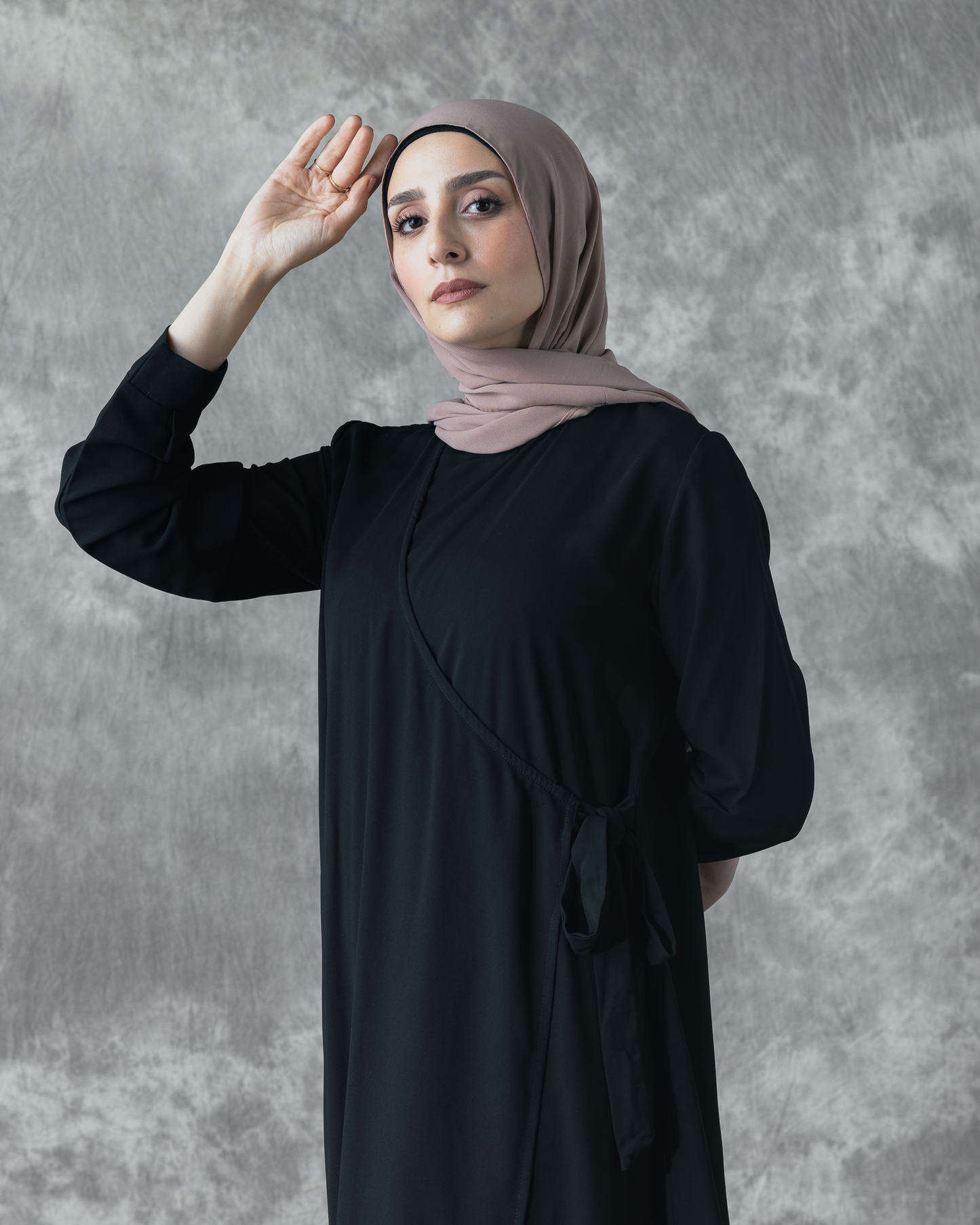 Code 933 Wrap Crepe Abaya