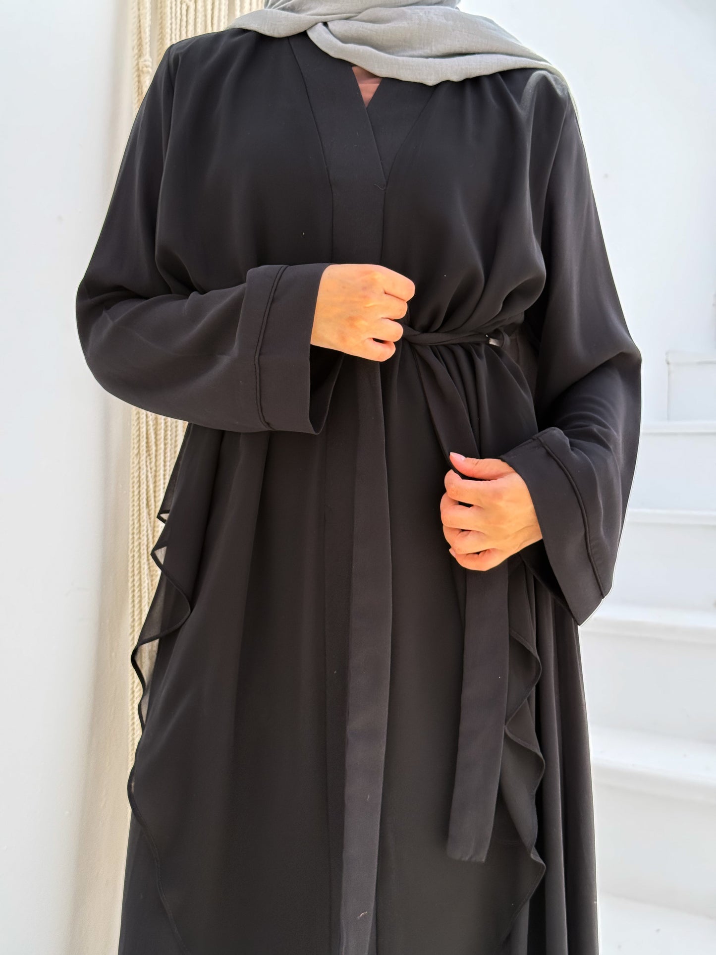 Drapped Front Abaya C32