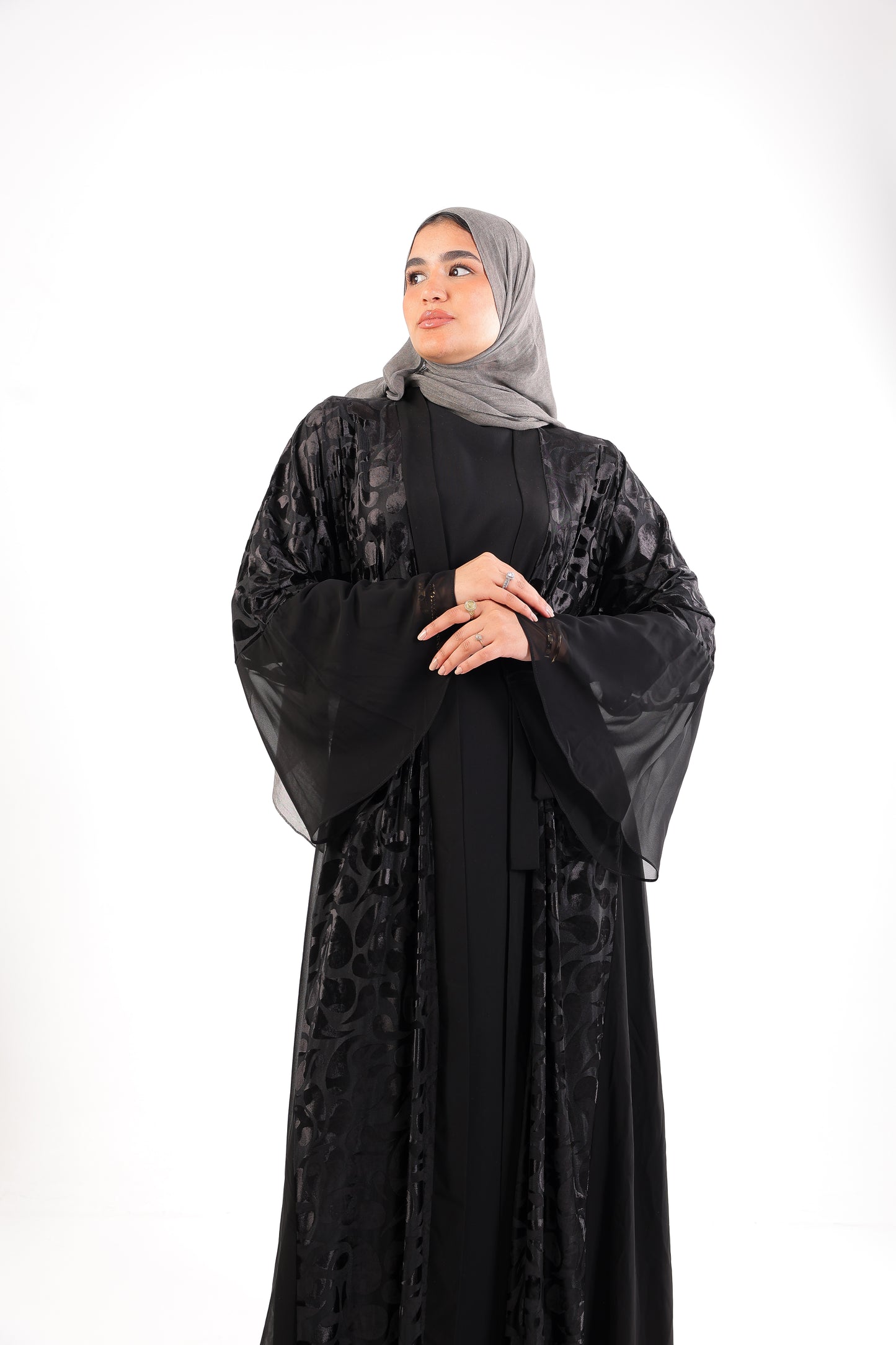 our open Jacquard Velvet , with belt Code 399 B velvet