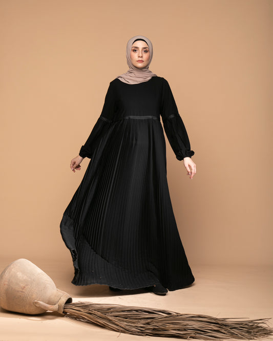 Pleated Abaya code 655