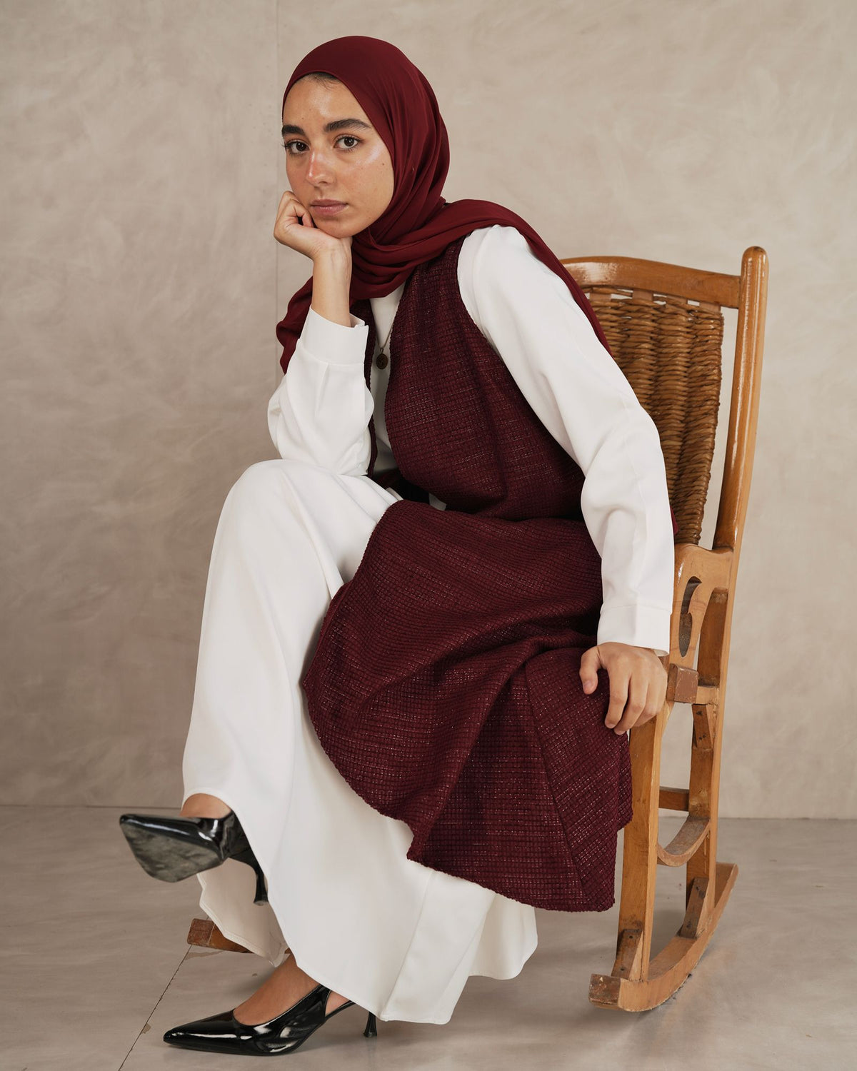 Odette Shimmer Bouclé Tweed Vest Fwc55