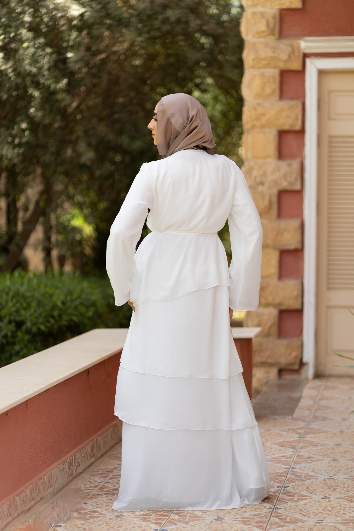 Flora Ruffles dress Code 15 white