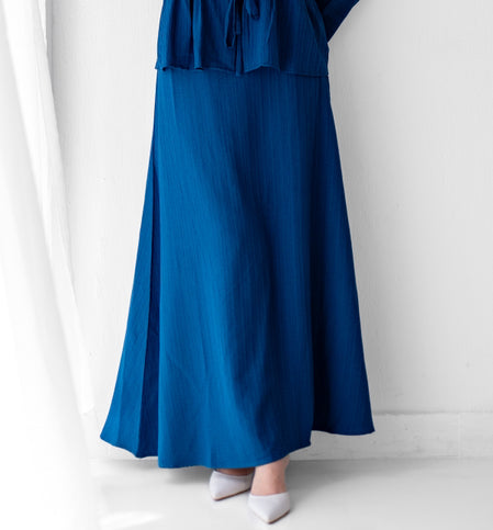 Soft Crinkle Basic Skirt Code 119 Royal Blue
