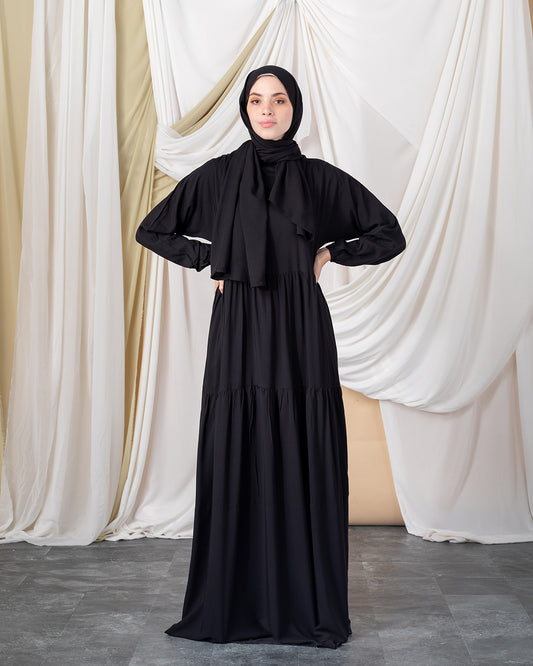 Cotton Viscose Prayer Wear Black code 1001