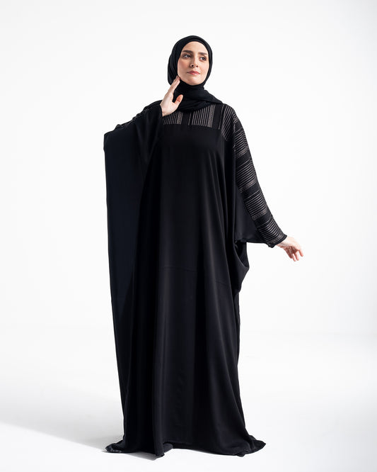 Free Size Silk Abaya. Code 51