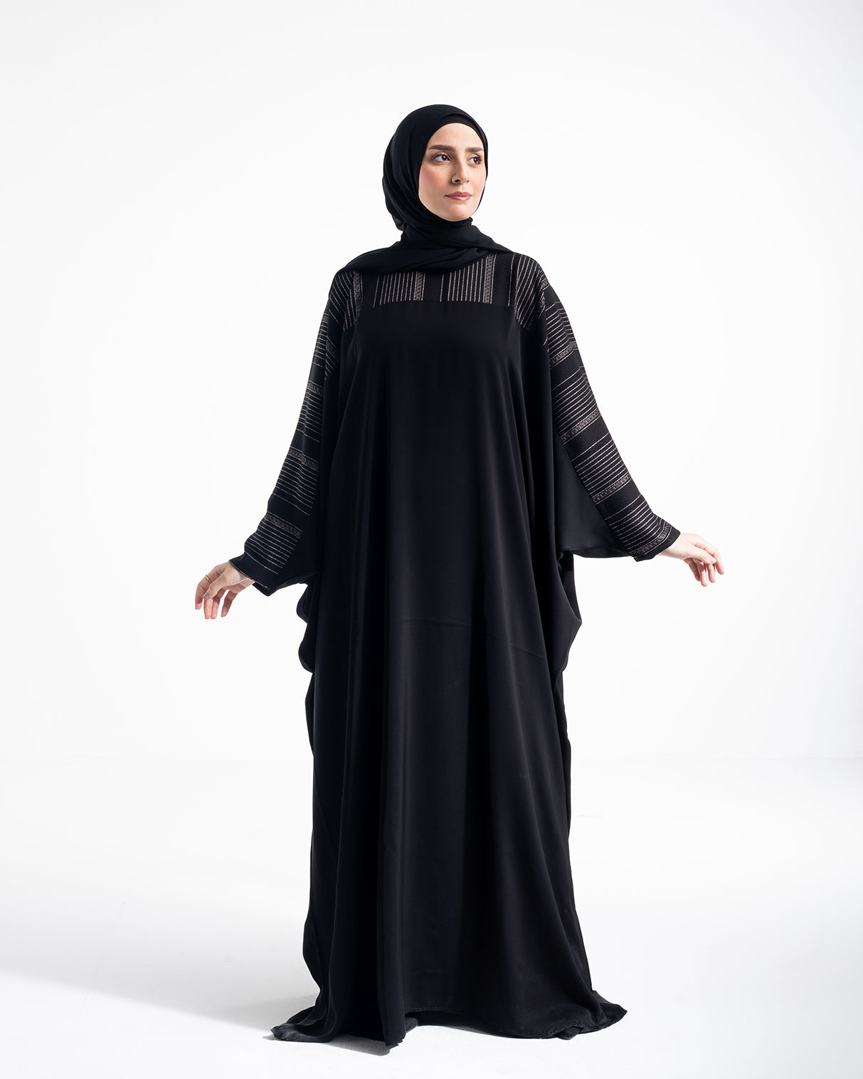 Free Size Silk Abaya. Code 51
