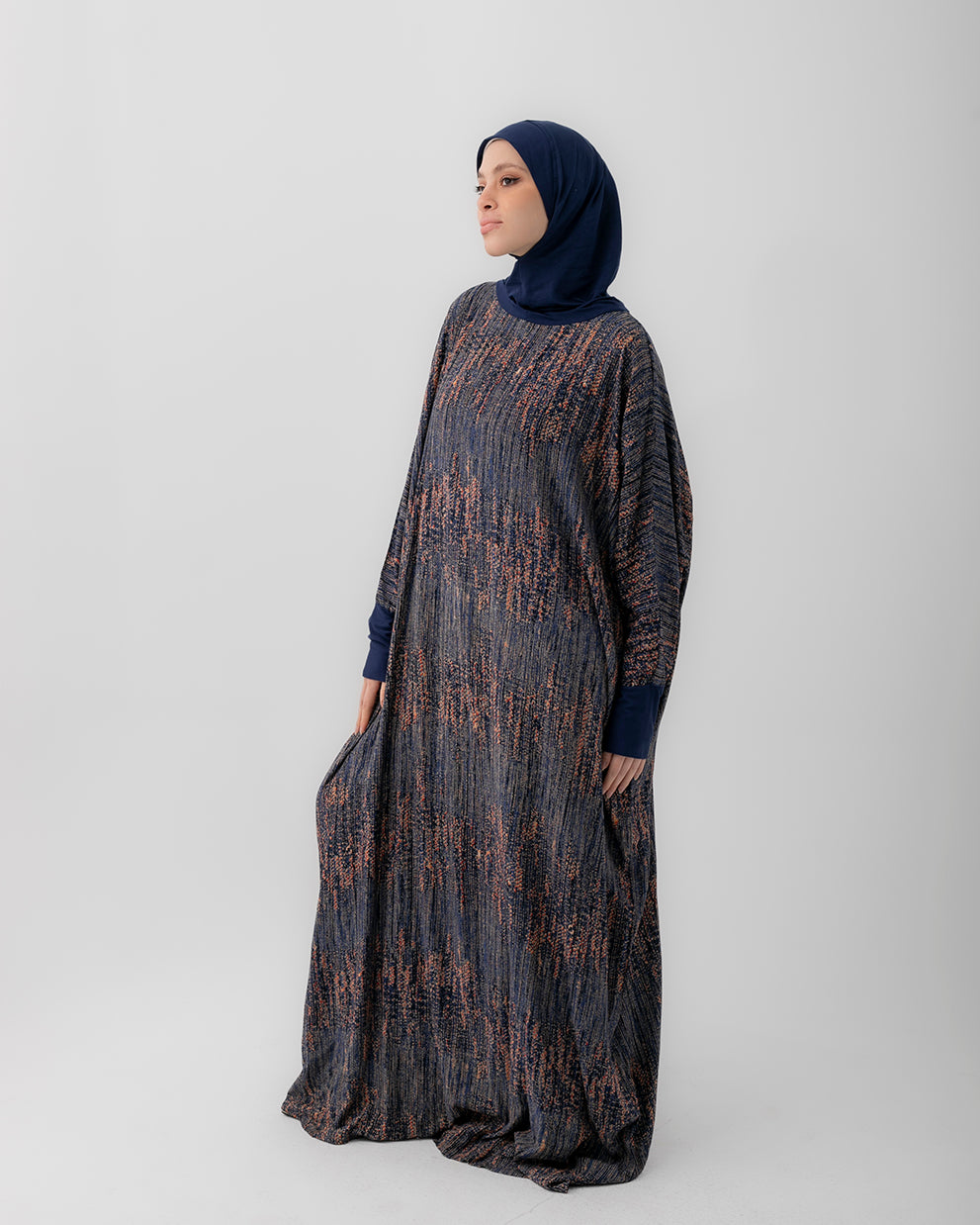 Cotton Viscose Prayer Wear ( Navy )