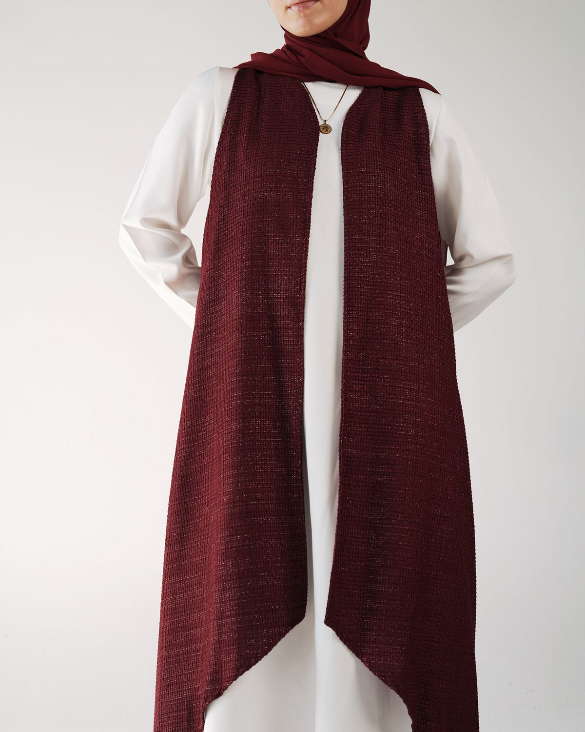 Odette Shimmer Bouclé Tweed Vest Fwc55