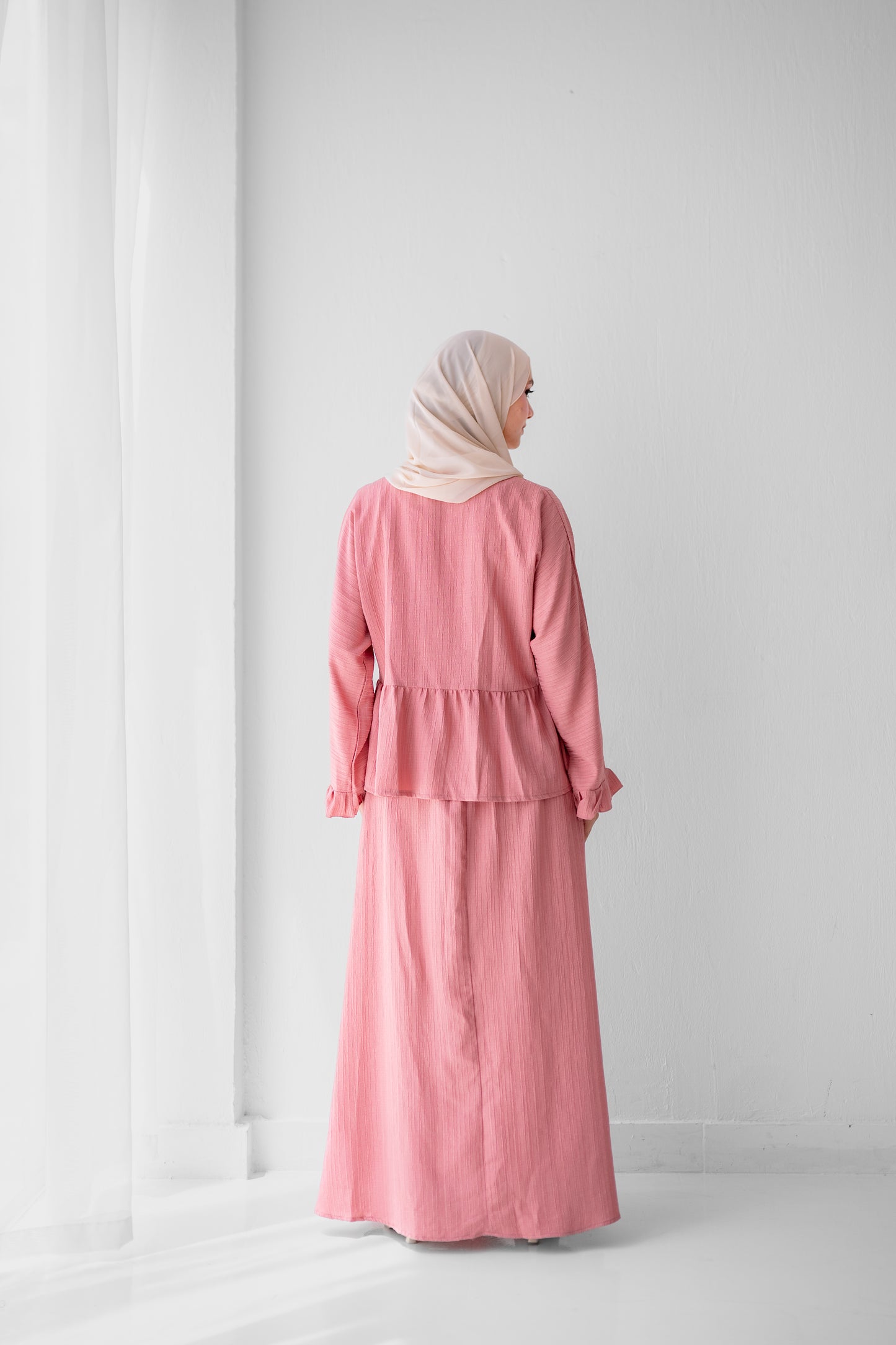 Soft Crinkle Blouse Code 403 Dusty Rose