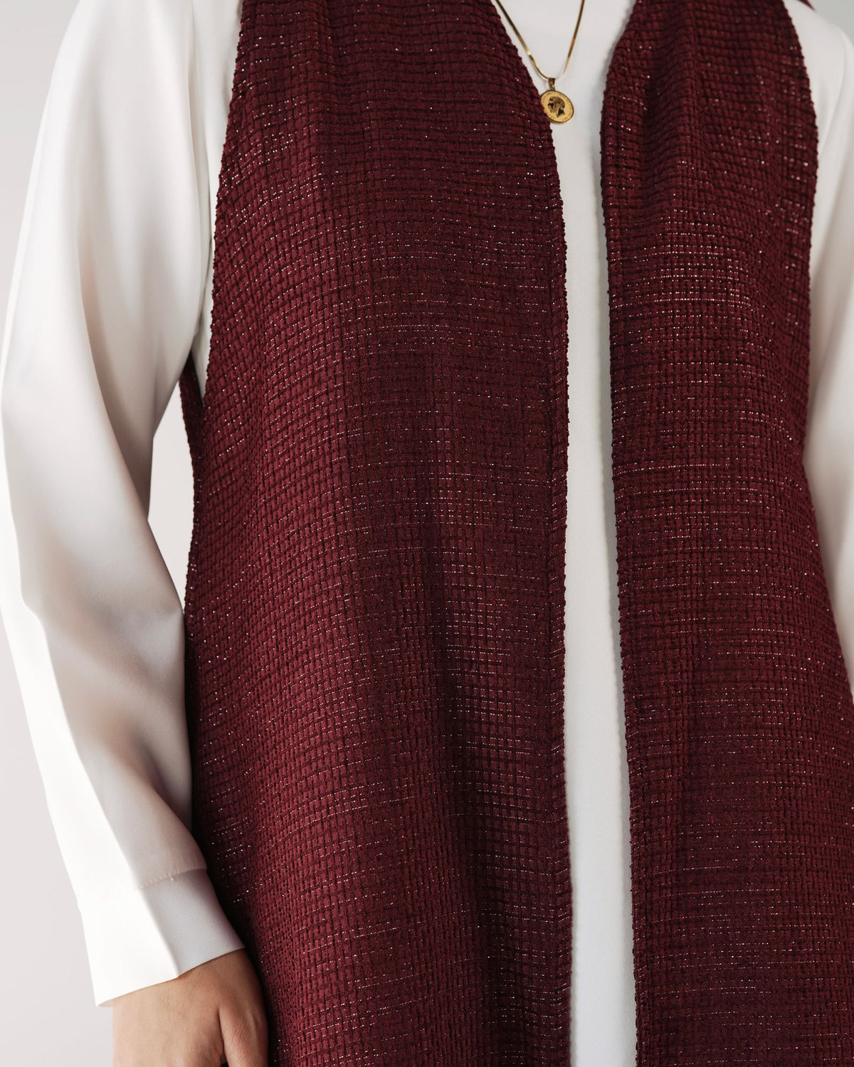 Odette Shimmer Bouclé Tweed Vest Fwc55