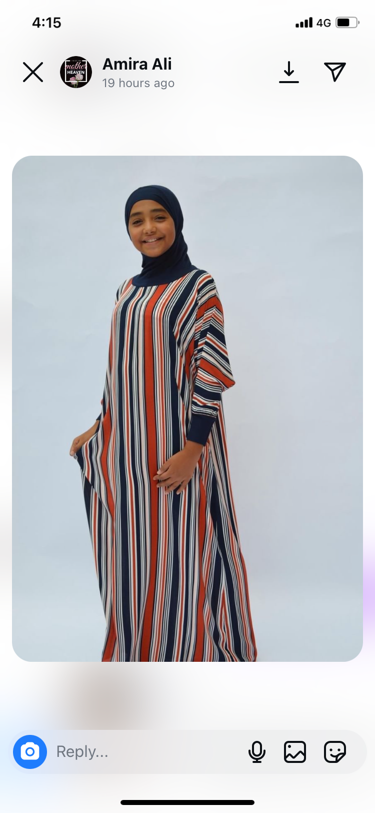 Cotton viscose prayer wear for girl code 3333