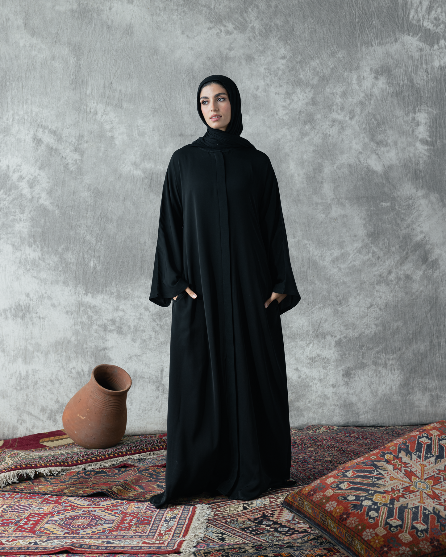 Elegant Silk Abaya code 800