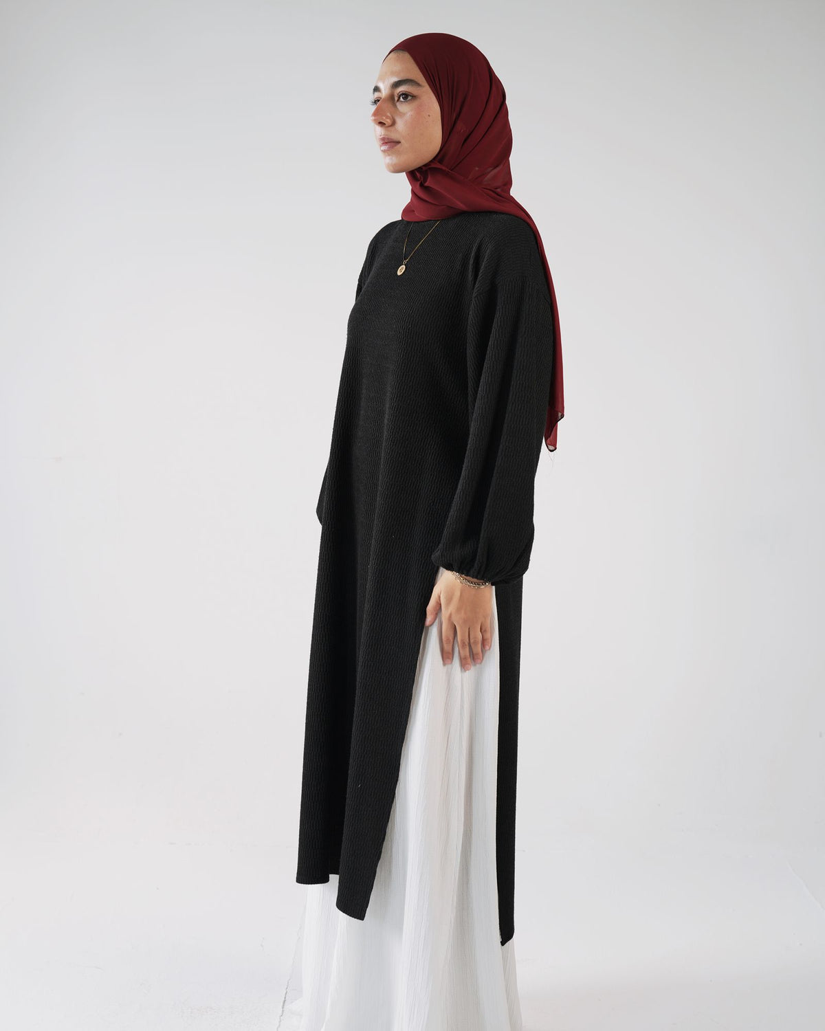 Tweed Bouclé Tunic Fwc500 Black
