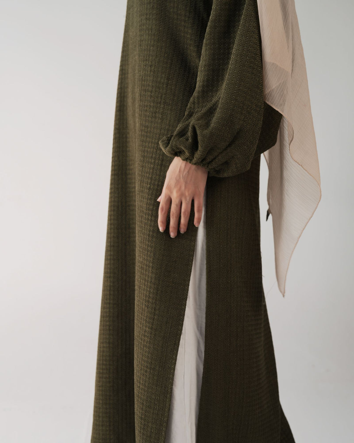 Tweed Bouclé Tunic Fwc500 Olive