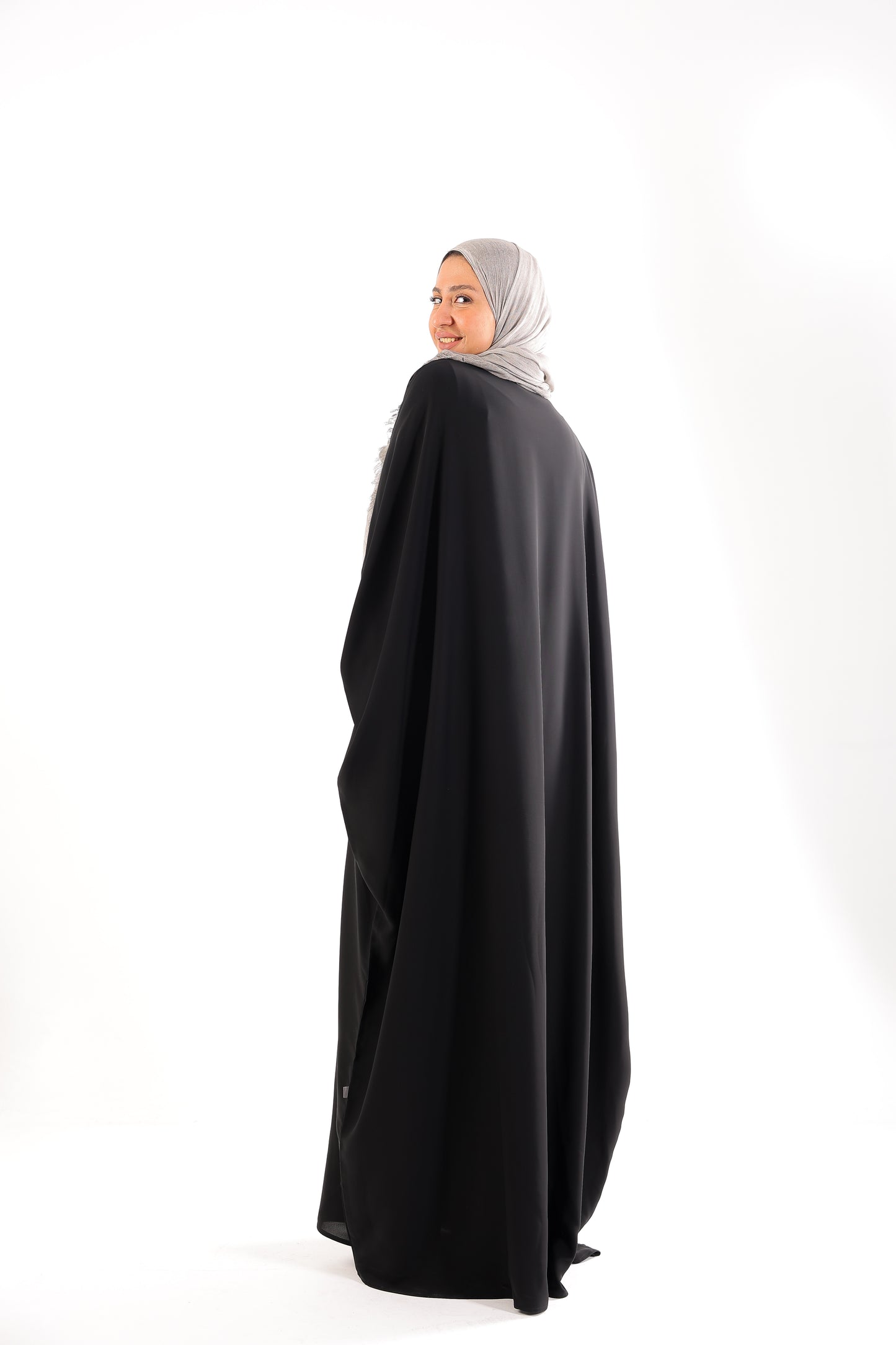 Free Size Silk Abaya. Code 51B