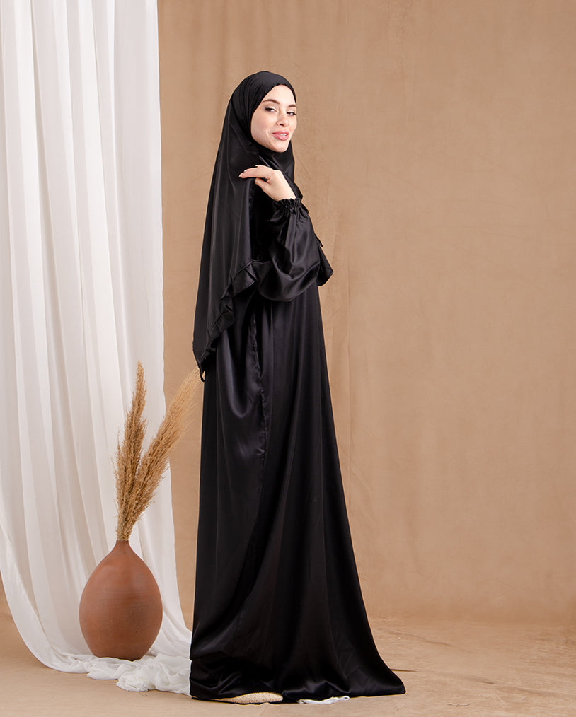 Satin Prayer Wear Black