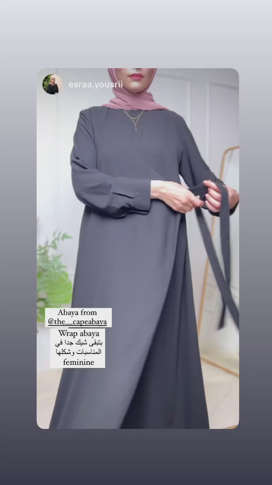 Code 933 Wrap Crepe Abaya